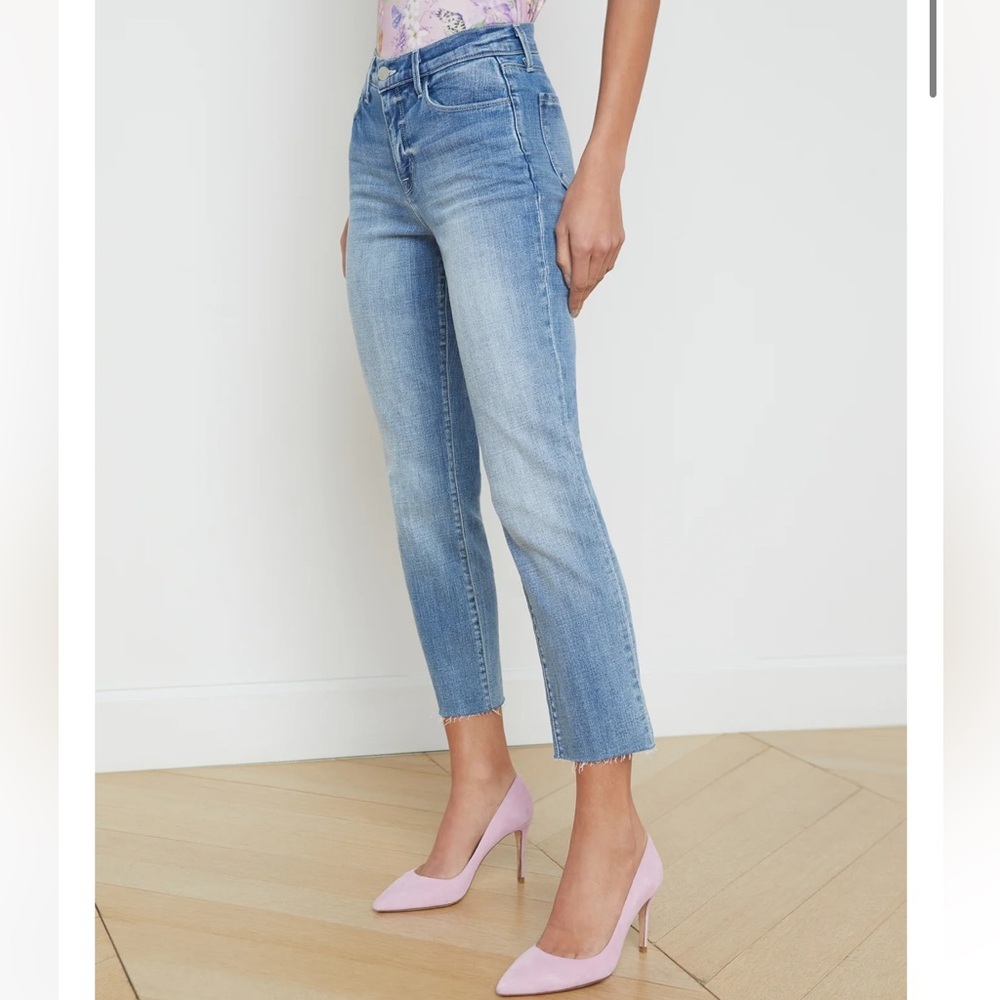 L’AGENCE Sada Slim-Leg Cropped Jean